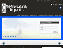 Tablet Screenshot of midamericachiropractic.com